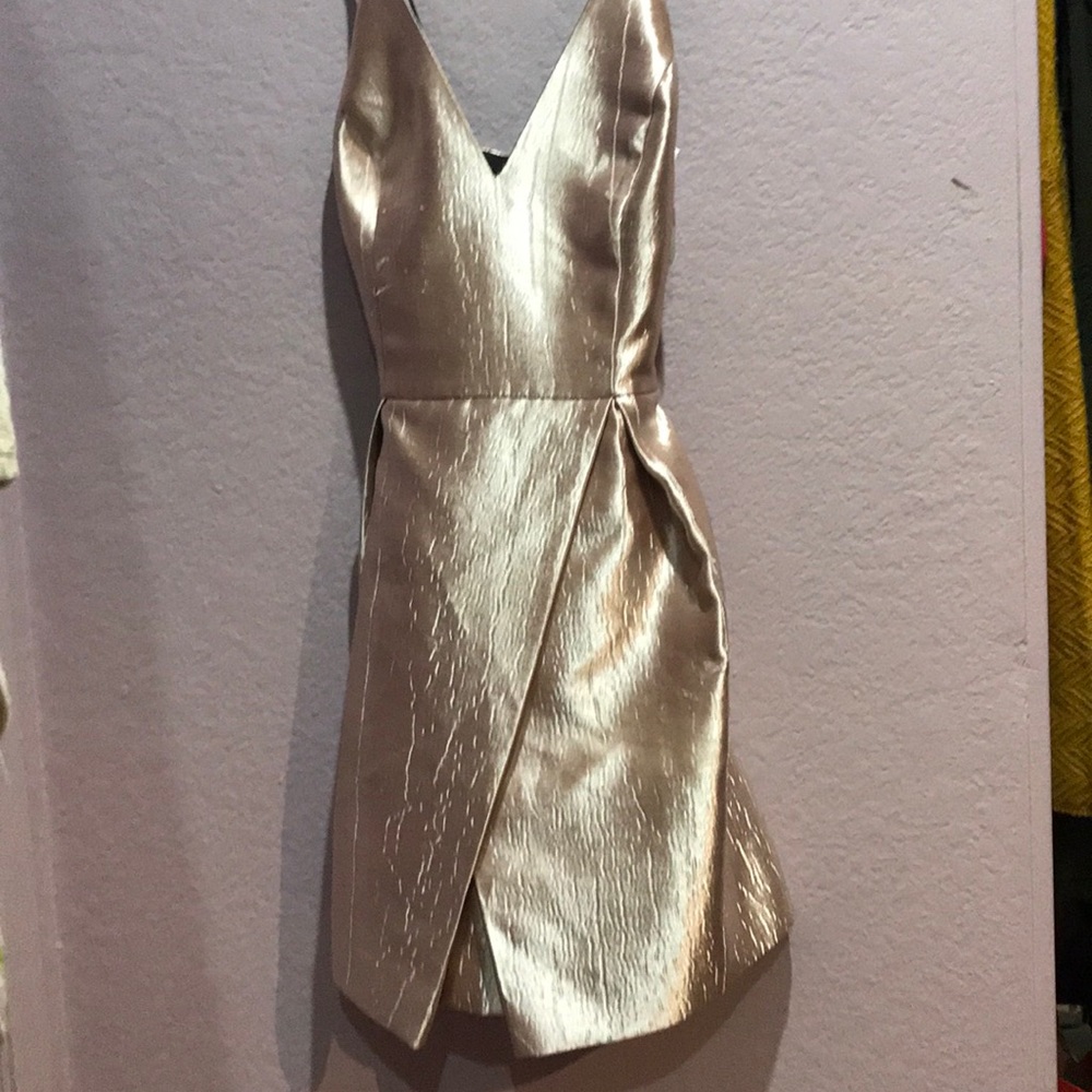 Topshop metallic dress